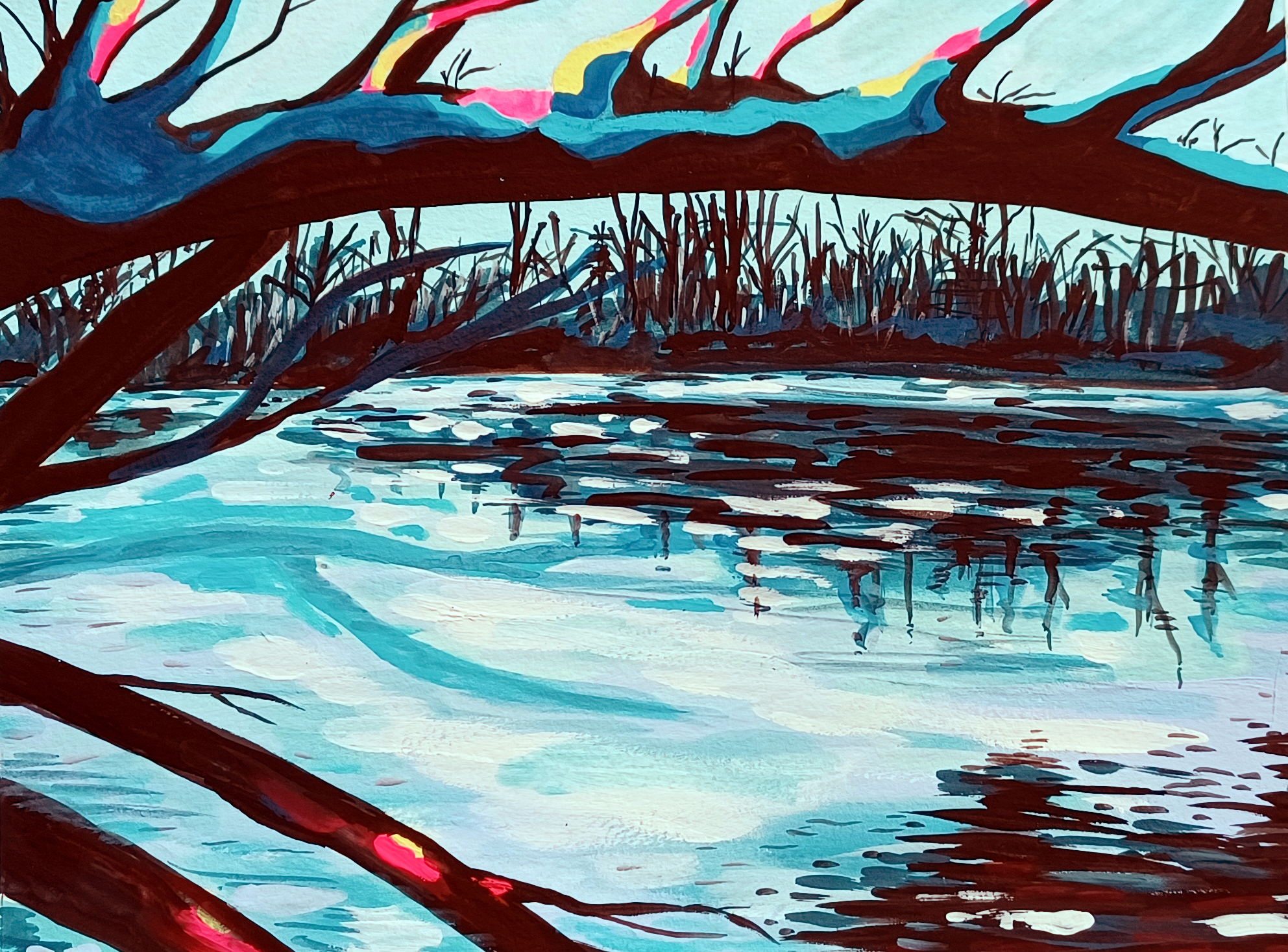 mke river greenwway, cold day